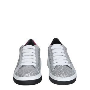DSQUARED2 Women's Glitter Low-Top Sneakers Women SILVER